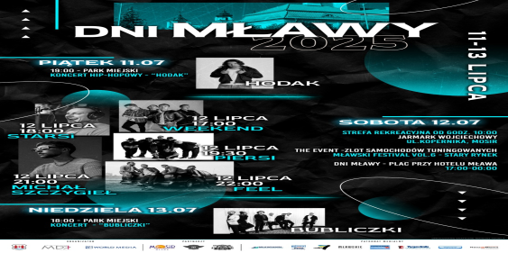 Dni Mławy, 11 - 13 lipca 2025